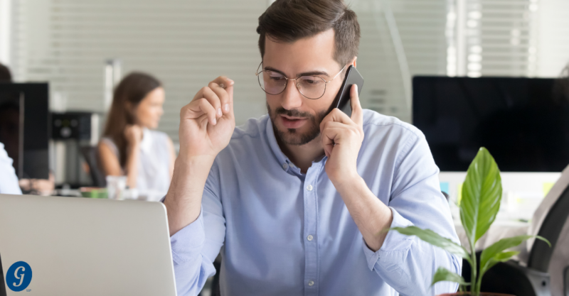 Business owner consulting CJG CPA for tax planning