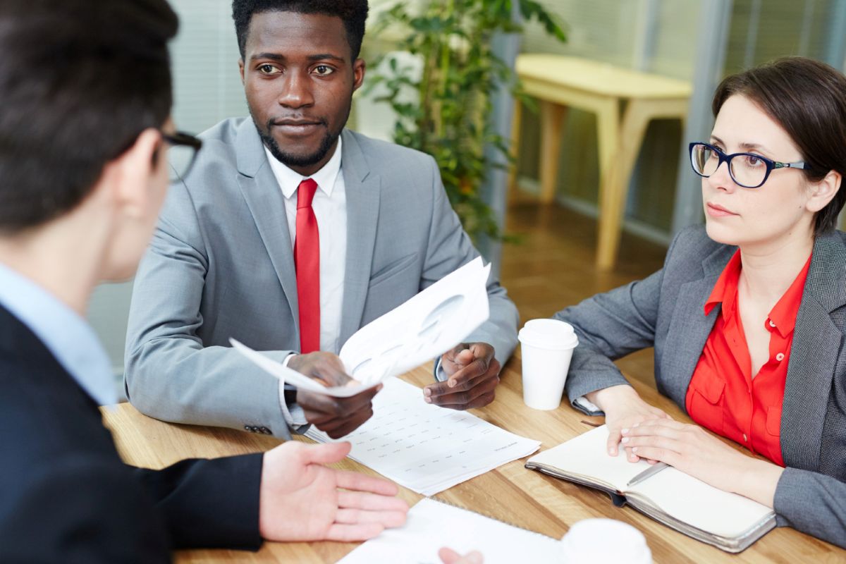 meeting with the clients